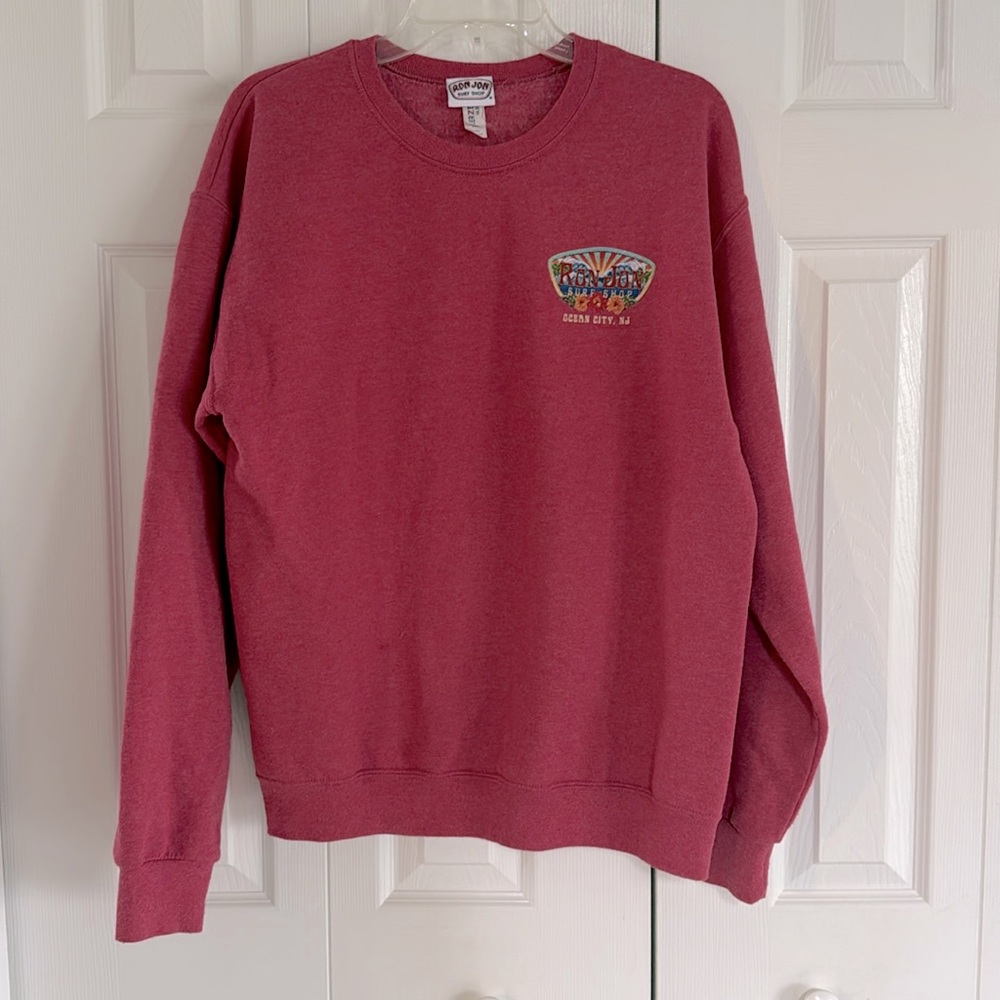 Ron Jon Surf Shop Ocean City, NJ Raspberry Crewneck Sweatshirt - Size - M - Picture 3 of 8